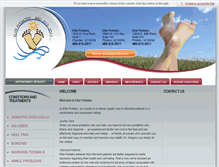 Tablet Screenshot of elitepodiatry.net